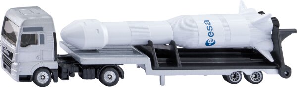 SIKU 1758 MAN Lkw mit ESA Rakete 1:87