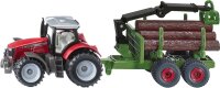 SIKU 1134 Massey Ferguson mit Forstanhänger