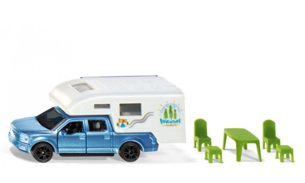 SIKU 1693 Ford F150 Pick-Up mit Camper