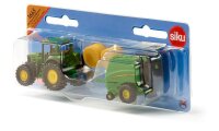 SIKU 1665 John Deere mit Ballenpresse