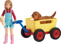 schleich® FarmWorld 42543 Bollerwagen-Ausflug